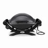 Outlet 🤩 Weber Grills Q1400 1560-Watt Dark Gray Electric Grill 🔥