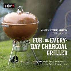 Cheapest 🎉 Weber Grills Original Kettle Premium 22-in W Copper Kettle Charcoal Grill 🔔 -Grills & Outdoor Cooking Sales 04690387