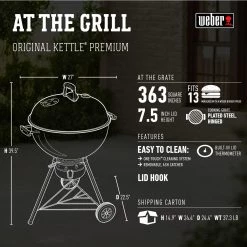 Cheapest 🎉 Weber Grills Original Kettle Premium 22-in W Copper Kettle Charcoal Grill 🔔 -Grills & Outdoor Cooking Sales 04690389