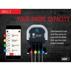 Brand new 👍 Weber Grilling Tools & Accessories iGrill Digital Leave Bluetooth Compatibility Meat Thermometer ✔️ -Grills & Outdoor Cooking Sales 08054965