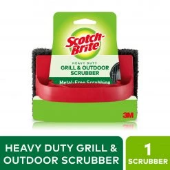 Brand new 👍 Scotch-Brite Grilling Tools & Accessories Heavy Duty Grill Scrubber Polyester Plastic 3.8-in Grill Brush 🎁