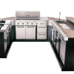 Outlet 😀 Char-Broil Outdoor Kitchens Medallion 50-in W x 9.3-in D x 11-in H Outdoor Kitchen Prep Station ❤️ -Grills & Outdoor Cooking Sales 08532415