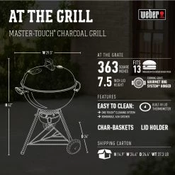 Best Sale ✨ Weber Grills Master Touch 22-in W Black Kettle Charcoal Grill ✔️ 21 Best Sale ✨ Weber Grills Master Touch 22-in W Black Kettle Charcoal Grill ✔️ -Grills & Outdoor Cooking Sales 08799605