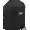 Hot Sale ⭐ Weber Grilling Tools & Accessories 25-in W x 35-in H Black Charcoal Grill Cover 😀