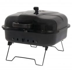 Best Sale ⌛ Mr. Bar-B-Q Grills Portable charcoal grill 206-sq in Black/Porcelain Coated Portable Charcoal Grill 🔥