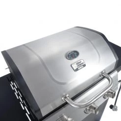 Promo 🔥 Blue Rhino Grills Black and Silver/Porcelain and Stainless Steel 3-Burner Liquid Propane Gas Grill ⌛ -Grills & Outdoor Cooking Sales 10252079