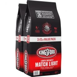 Best deal 🛒 Kingsford Grilling Fuels Match Light 2-Pack 12-lb Charcoal Briquettes 🎉