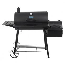 Hot Sale 💯 King-Griller Grills Smokin' Ace 30-in W Black Barrel Charcoal Grill 🧨