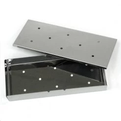 Buy ⌛ Blue Rhino Grilling Tools & Accessories 1.73-in L x 9.65-in W x 4.06-in H Smoker Box with Hinged Lid 🤩