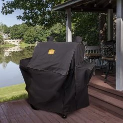 Deals 👏 Oklahoma Joe's Grilling Tools & Accessories Rider DLX 55-in W x 49-in H Black Horizontal Smoker Cover 😀 -Grills & Outdoor Cooking Sales 14221424 scaled