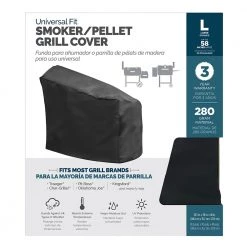 Best Pirce ✨ Universal Grilling Tools & Accessories 58.5-in W x 48-in H Black Charcoal Grill Cover 🌟 -Grills & Outdoor Cooking Sales 15673121