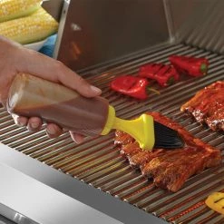 Outlet 😍 Blue Rhino Grilling Tools & Accessories Silicone Basting Bottle and Brush ⭐ -Grills & Outdoor Cooking Sales 15673132