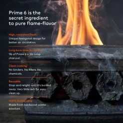 Flash Sale 😍 Prime 6 Grilling Fuels Premium sustainable reusable charcoal 9-lb Charcoal Briquettes 👍 -Grills & Outdoor Cooking Sales 16501118
