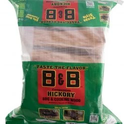 Best Pirce 😀 B&B Charcoal Grilling Tools & Accessories 0.65 cu.ft. Band B Kiln Dried Hickory Grill Wood Cooking Logs 🛒