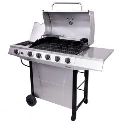 Wholesale 💯 Char-Broil Grills Performance Silver 5-Burner Liquid Propane Gas Grill with 1 Side Burner ❤️ -Grills & Outdoor Cooking Sales 17751000