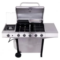Wholesale 💯 Char-Broil Grills Performance Silver 5-Burner Liquid Propane Gas Grill with 1 Side Burner ❤️ -Grills & Outdoor Cooking Sales 17751005