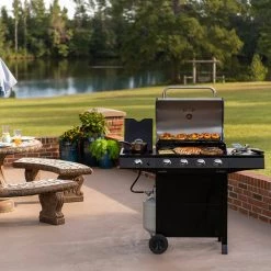 Brand new ⭐ Char-Broil Grills Performance Black 4-Burner Liquid Propane Gas Grill with 1 Side Burner ✨ -Grills & Outdoor Cooking Sales 18385838