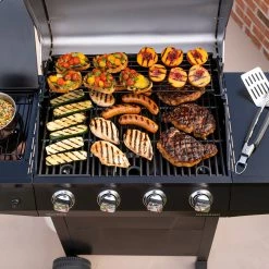 Brand new ⭐ Char-Broil Grills Performance Black 4-Burner Liquid Propane Gas Grill with 1 Side Burner ✨ -Grills & Outdoor Cooking Sales 18385839