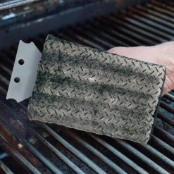 Wholesale 😀 Proud Grill Company Grilling Tools & Accessories Grill Cleaner Kit Steel Wool Plastic 3-in Grill Brush and Scouring Pad ❤️ -Grills & Outdoor Cooking Sales 40467846