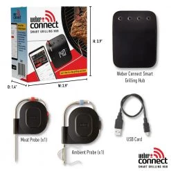 Brand new 🎁 Weber Grilling Tools & Accessories Connect Smart Grilling Hub Digital Probe Bluetooth Compatibility Meat Thermometer 🧨 -Grills & Outdoor Cooking Sales 40953159