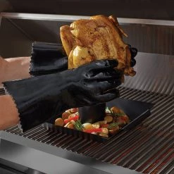 New 🎉 Blue Rhino Grilling Tools & Accessories 2-Pack Black PVC Grill Gloves 🤩 -Grills & Outdoor Cooking Sales 41406225