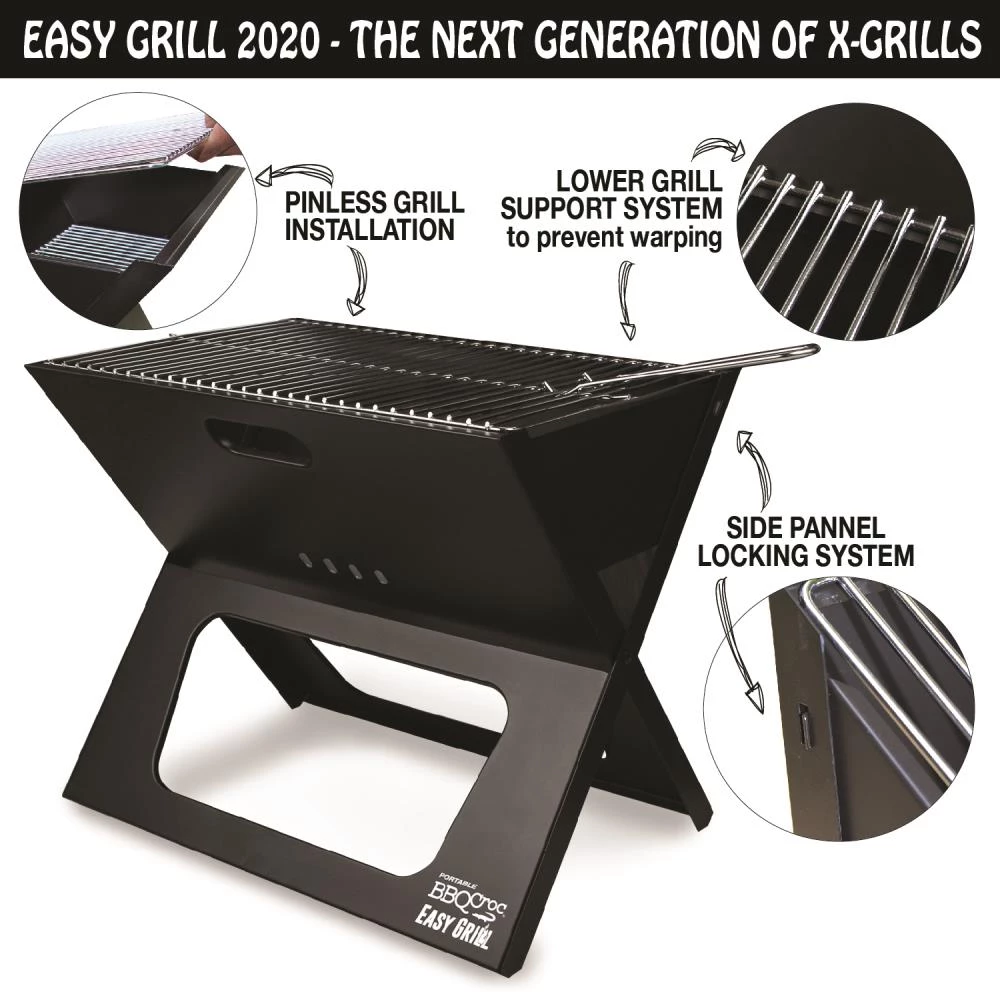 Promo β€οΈ BBQ Croc Grills Portable Easy Grill 220-Sq-in Foldable Charcoal Barbecue Black π 5 Promo β€οΈ BBQ Croc Grills Portable Easy Grill 220-Sq-in Foldable Charcoal Barbecue Black π - Image 5