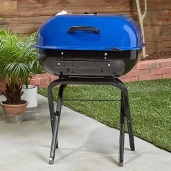 Brand new 🔔 Americana Grills 21.25-in W Ocean Blue Kettle Charcoal Grill 🤩 -Grills & Outdoor Cooking Sales 42291871