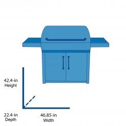 Promo 🔥 Blue Rhino Grills Black and Silver/Porcelain and Stainless Steel 3-Burner Liquid Propane Gas Grill ⌛ -Grills & Outdoor Cooking Sales 42473449 scaled