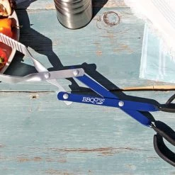 Budget 👏 BBQ Croc Grilling Tools & Accessories 3 in 1 Barbecue Tool, 18 in. Blue Aluminum Scissor-style Tongs ✨ -Grills & Outdoor Cooking Sales 42550226