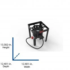 Deals 😀 LoCo COOKERS Turkey Fryers, Cookers, & Pots Loco-HPFryer Stand 13.582-in 1-Burner Propane 20-lb Cylinder Manual Ignition Black Outdoor Burner ✔️ -Grills & Outdoor Cooking Sales 42577232 scaled