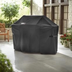 Flash Sale 🤩 Weber Grilling Tools & Accessories 26.8-in W x 47-in H Black Gas Grill Cover 😍 -Grills & Outdoor Cooking Sales 42700181
