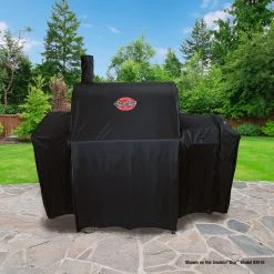 Promo ⌛ Char-Griller Grilling Tools & Accessories 65-in W x 49-in H Black Charcoal Grill Cover ✨ -Grills & Outdoor Cooking Sales 42727559