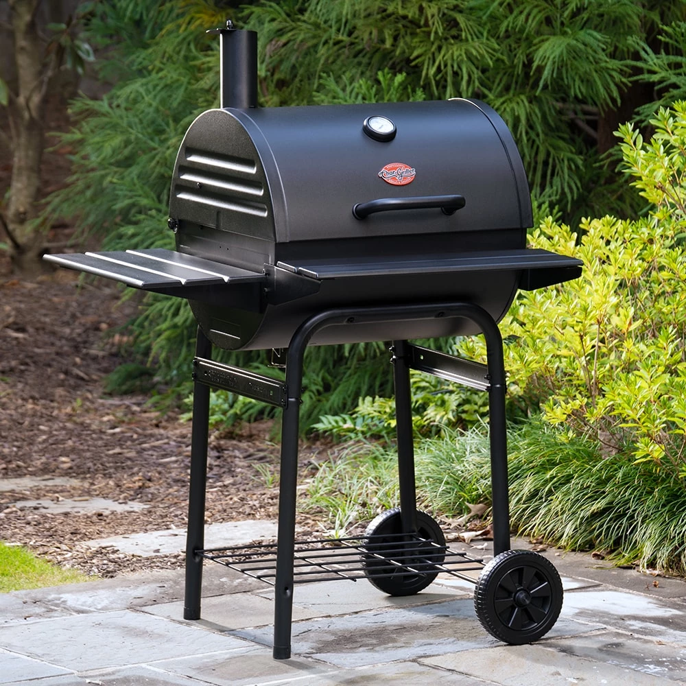 Flash Sale 😍 Char-Griller Grills 23-in W Black Barrel Charcoal Grill 🔔 2 Flash Sale 😍 Char-Griller Grills 23-in W Black Barrel Charcoal Grill 🔔 - Image 2