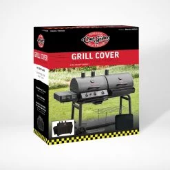 Cheap ❤️ Char-Griller Grilling Tools & Accessories Duo Grill Cover 62-in W x 50-in H Black Gas Grill Cover ❤️ -Grills & Outdoor Cooking Sales 43086840