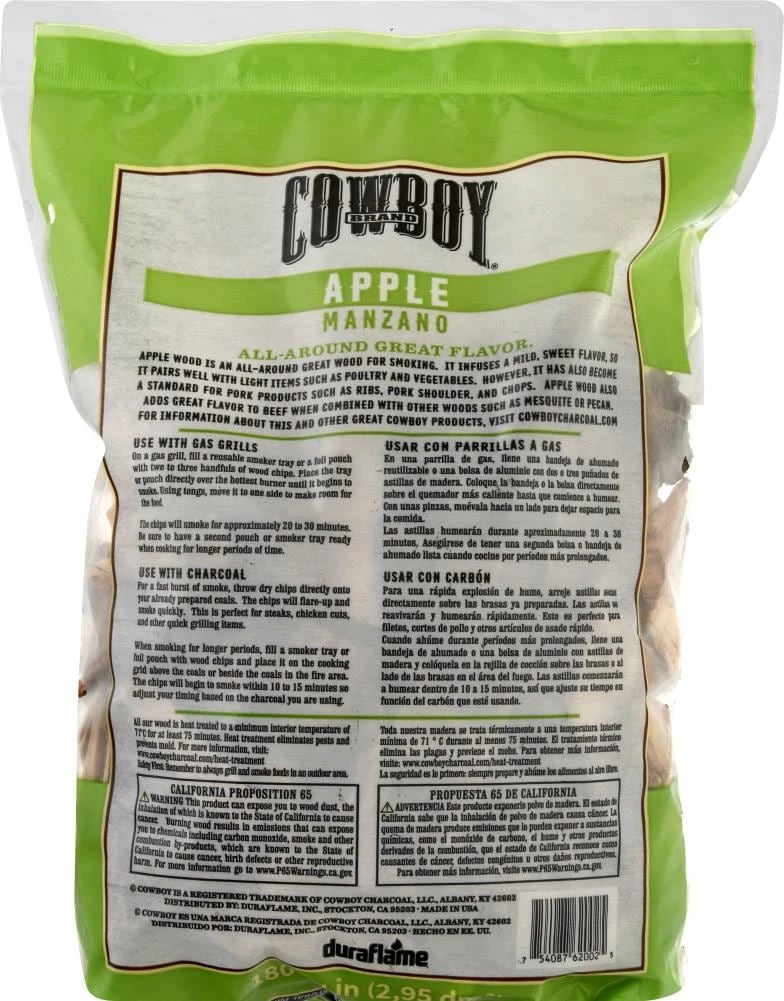 Budget β¨ Cowboy Charcoal Grilling Fuels Apple 180 Cubic Inch(Es) Wood Chips π 9 Budget β¨ Cowboy Charcoal Grilling Fuels Apple 180 Cubic Inch(Es) Wood Chips π - Image 9