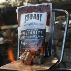 Cheap 🌟 Cowboy Charcoal Grilling Fuels Cowboy Mesquite Wood Chunks, 600 cu in 👏 -Grills & Outdoor Cooking Sales 43410335