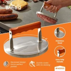 Outlet ⌛ Blue Rhino Grilling Tools & Accessories Stainless Steel Burger Press ✨ -Grills & Outdoor Cooking Sales 43538525