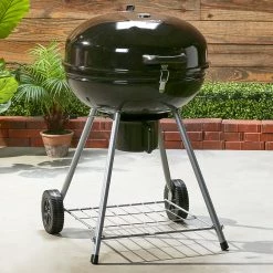 Best reviews of ⌛ Mr. Bar-B-Q Grills Stand Up Charcoal Grill 22.17-in W Black/Porcelain Kettle Charcoal Grill ⭐ -Grills & Outdoor Cooking Sales 44018137