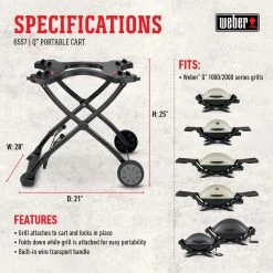 Cheapest π Weber Grilling Tools & Accessories Black Thermoset Plastic Folding Grill Cart β€οΈ 19 Cheapest π Weber Grilling Tools & Accessories Black Thermoset Plastic Folding Grill Cart β€οΈ -Grills & Outdoor Cooking Sales 44019137