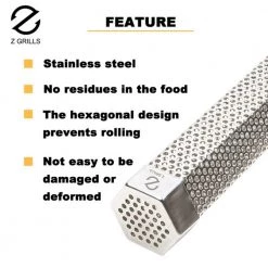 Coupon 🌟 Z GRILLS Grilling Tools & Accessories 3.5-in L x 3.5-in W x 12-in H Stainless Steel Smoker Box 👏 -Grills & Outdoor Cooking Sales 44127978