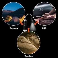 Hot Sale 🧨 Z GRILLS Grilling Tools & Accessories BBQ Grill LED Light Outdoor Bright Lamp Magnetic Base with Case 2PCS 🌟 -Grills & Outdoor Cooking Sales 44128044