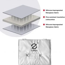 Buy ✔️ Z GRILLS Grilling Tools & Accessories 600 44-in W x 22.5-in H Silver Charcoal Grill Cover ✨ -Grills & Outdoor Cooking Sales 44128078