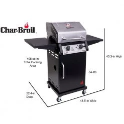 Promo ❤️ Char-Broil Grills Black and Stainless 2-Burner Liquid Propane Infrared Gas Grill 👍 -Grills & Outdoor Cooking Sales 44138200