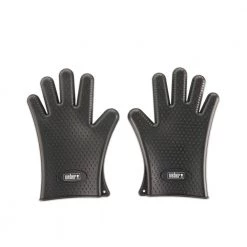 Brand new 🧨 Weber Grilling Tools & Accessories 2-Pack Black Silicone Grill Gloves 🤩