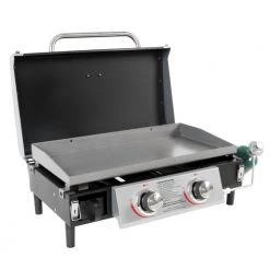 Outlet ⭐ Blue Rhino Grills Blue Rhino Razor 2-Burner Portable LP Gas Griddle with Lid 🌟 -Grills & Outdoor Cooking Sales 44202648
