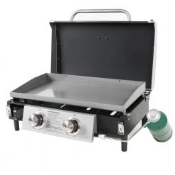 Outlet ⭐ Blue Rhino Grills Blue Rhino Razor 2-Burner Portable LP Gas Griddle with Lid 🌟