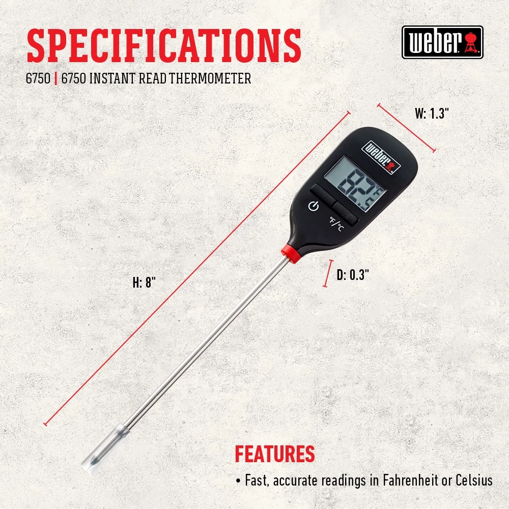 Top 10 π Weber Grilling Tools & Accessories Instant Read Thermometer π 3 Top 10 π Weber Grilling Tools & Accessories Instant Read Thermometer π - Image 3