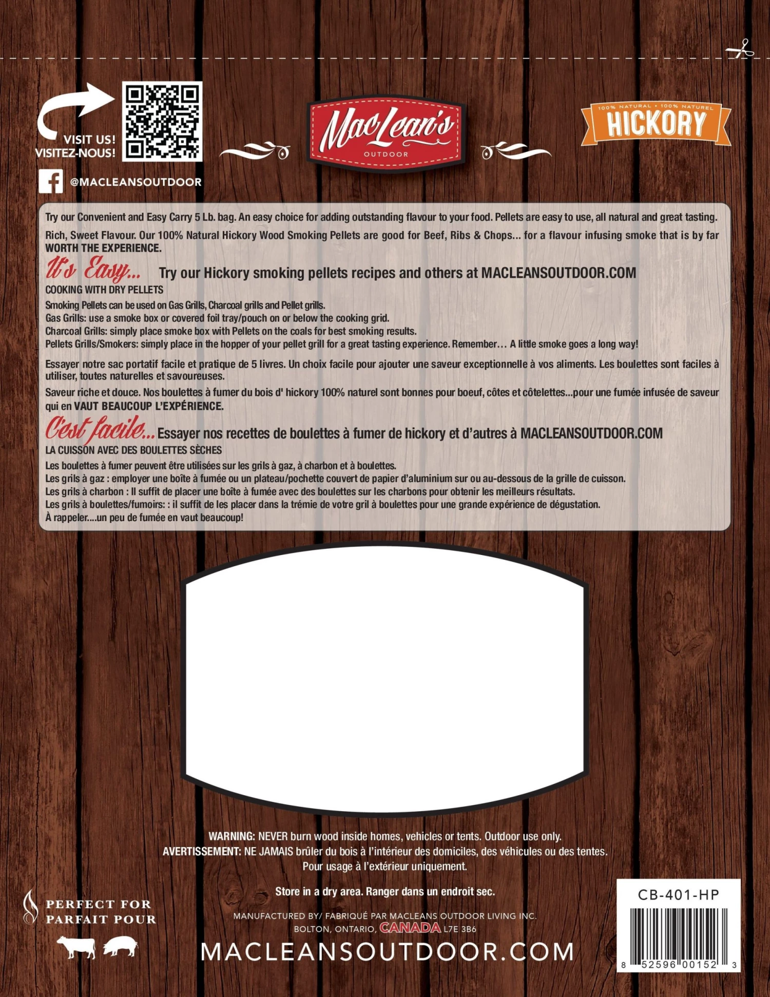 Flash Sale ❤️ MacLean's Grilling Fuels Hickory 5-lb Grill Pellets ⭐ 2 Flash Sale ❤️ MacLean's Grilling Fuels Hickory 5-lb Grill Pellets ⭐ - Image 2