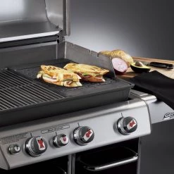 Budget 🔥 Weber Grill Replacement Parts 17.4-in x 12.1-in Rectangle Porcelain-coated Cast Iron Grilling Grate ✔️ -Grills & Outdoor Cooking Sales 44439037 scaled