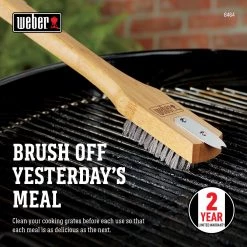 Buy 🧨 Weber Grilling Tools & Accessories 18 in. Bamboo 18-in Grill Brush 🎉 -Grills & Outdoor Cooking Sales 44494159